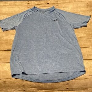 Under Armour Men's Heather Blue Short Sleeve Tee